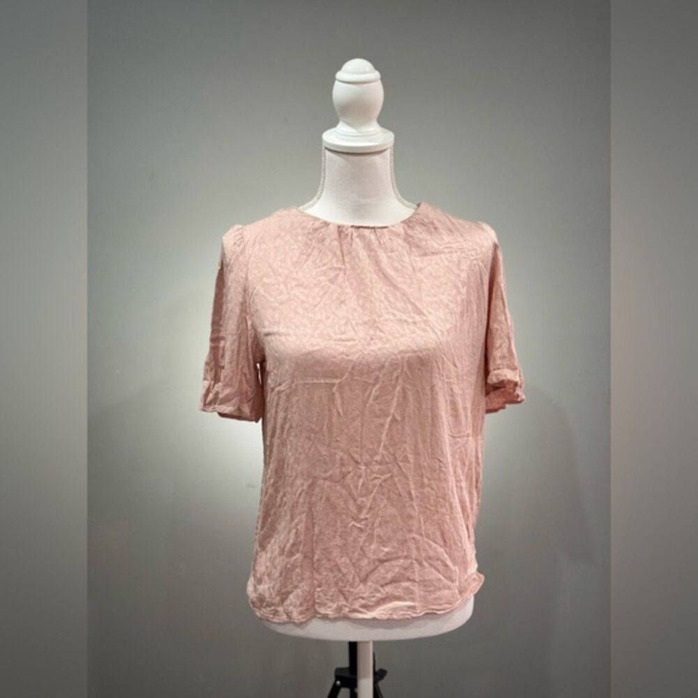 Clearout! Pink Chelsea28 Leopard S/S Blouse Size XS EUC
